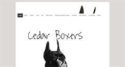 Desktop Screenshot of cedarboxers.com
