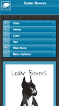 Mobile Screenshot of cedarboxers.com